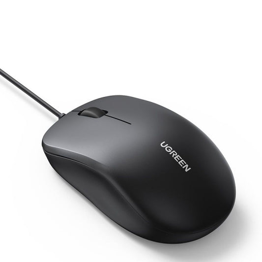 Mouse Wired USB UGREEN MU007, 1200DPI, 1.5m, Μαύρο