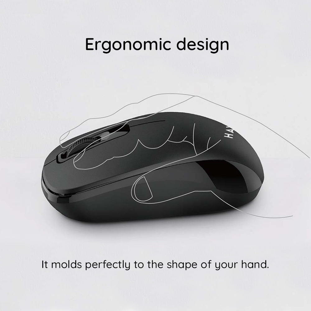 Mouse Wireless HAVIT MS626GT, 1200DPI, Μαύρο