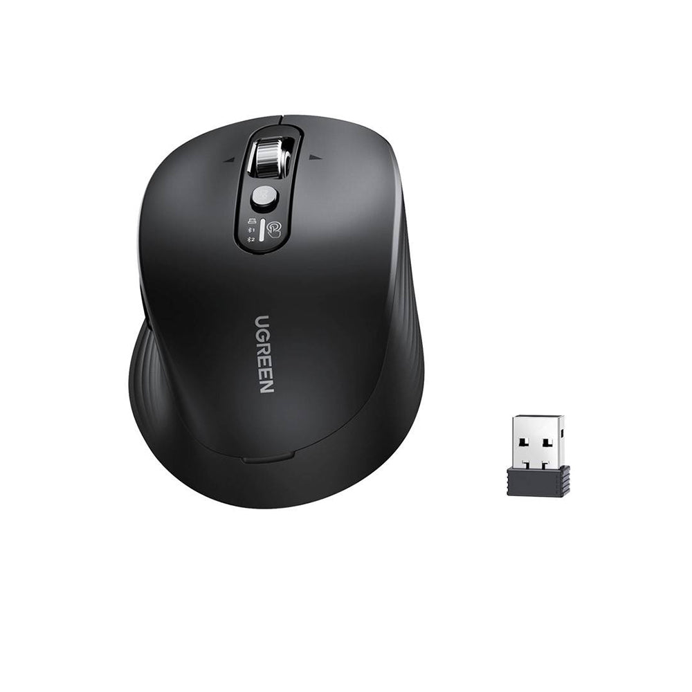 Ασύρματο Ποντίκι UGREEN M752 (75498B), 5000DPI, BT / Wi-Fi, Μαύρο
