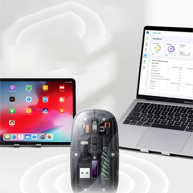 Ασύρματο Ποντίκι Yesido KB29, 800DPI - 1600DPI, BT / Wi-Fi, Λευκό