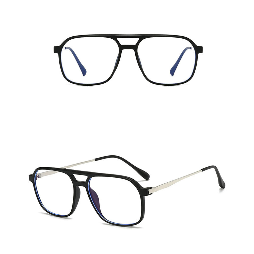 Unisex Techsuit 83092 Computer Glasses, Anti-Blue Light, Black Silver