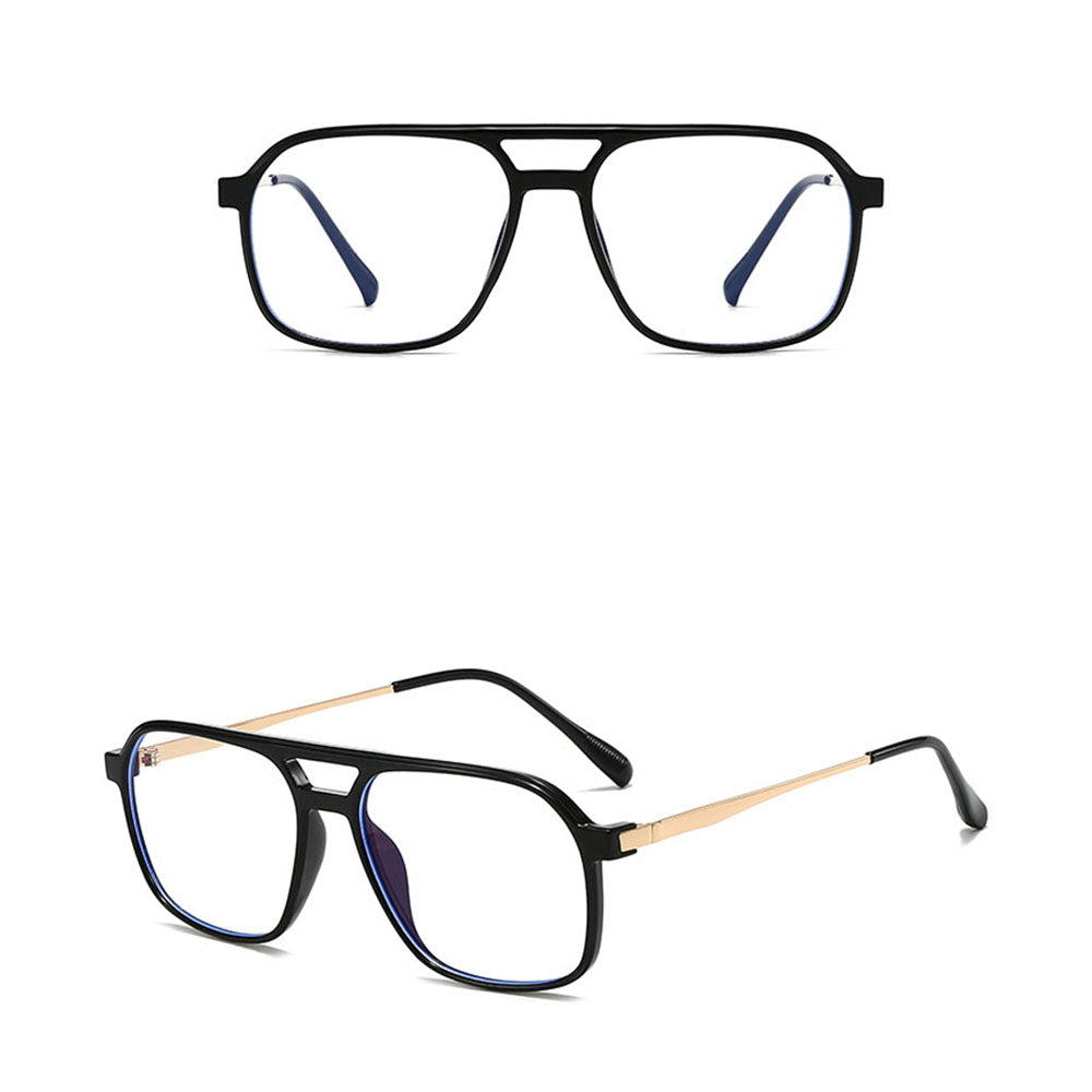 Unisex Techsuit 83092 Computer Glasses, Anti-Blue Light, Black and Gold