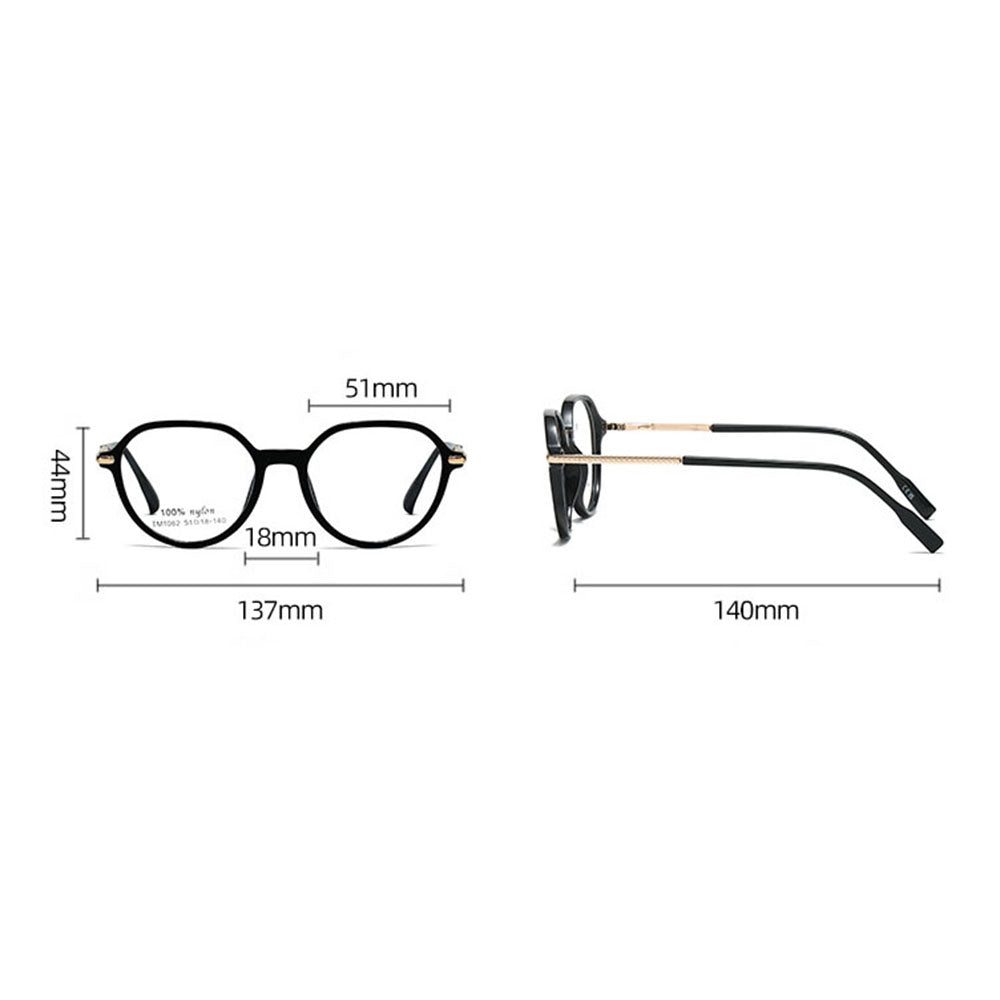Unisex Computer Glasses Techsuit TM1062, Anti-Blue Light, Light Brown