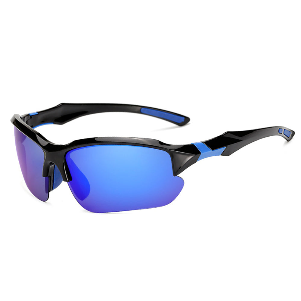 Unisex Techsuit 9301 Cycling Glasses, UV Protection, Black Blue