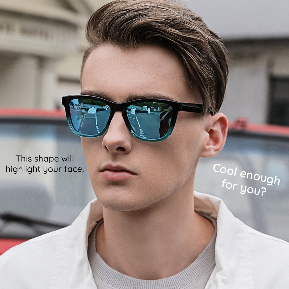 Men's Techsuit 0717 Sunglasses, Polarized, UV Protection, Black
