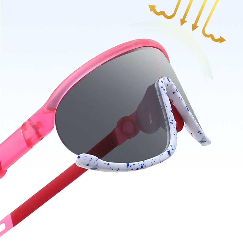 Techsuit 2025 Kids' Sunglasses, Polarized, UV Protection, Yellow