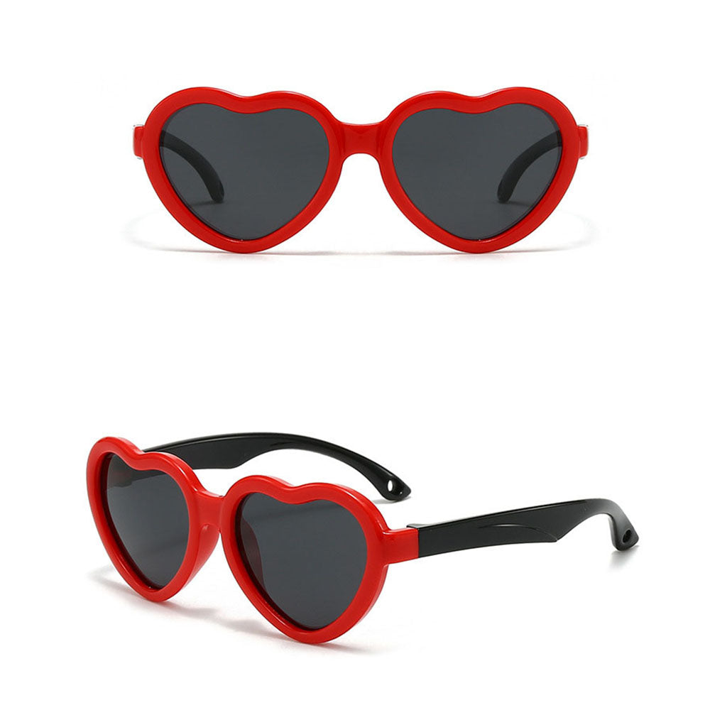 Techsuit 23070 Kids' Sunglasses, Polarized, UV Protection, Black Red