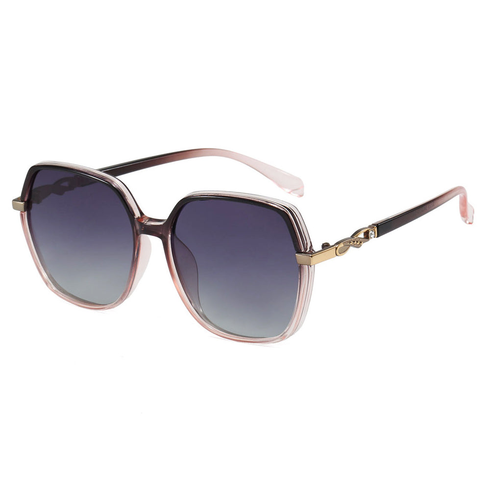Techsuit 5223 Women's Sunglasses, Polarized, UV Protection, Gray Pink