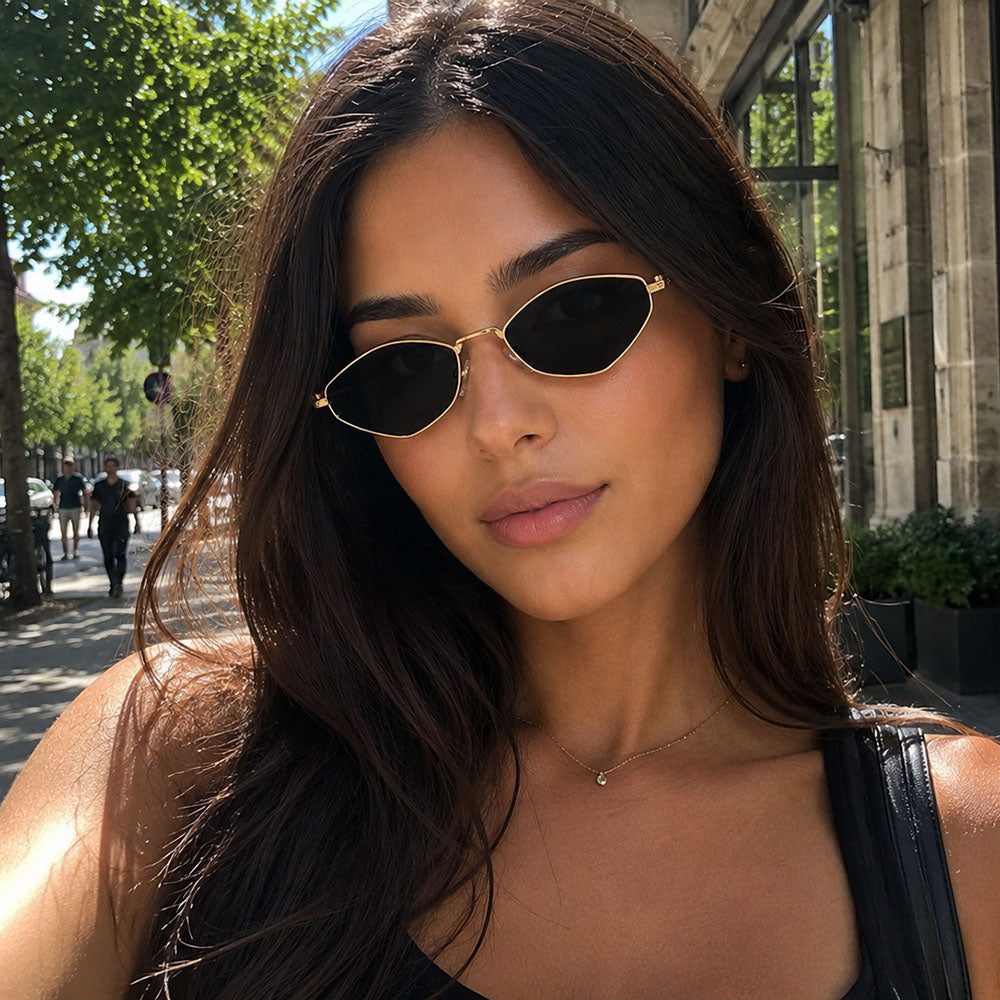 Women's Techsuit 6206 Sunglasses, Gold Black