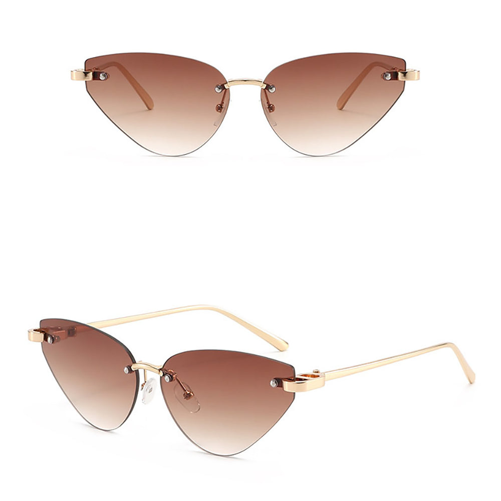 Techsuit Women's Sunglasses S099, Gold Brown