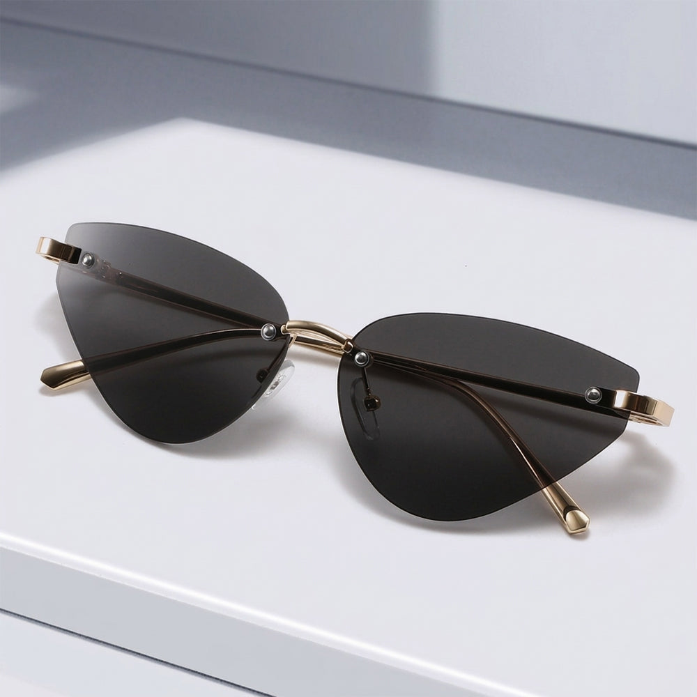 Techsuit Women's Sunglasses S099, Gold Brown