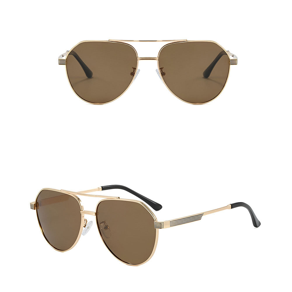 Unisex Techsuit 8622 Sunglasses, Polarized, UV Protection, Gold
