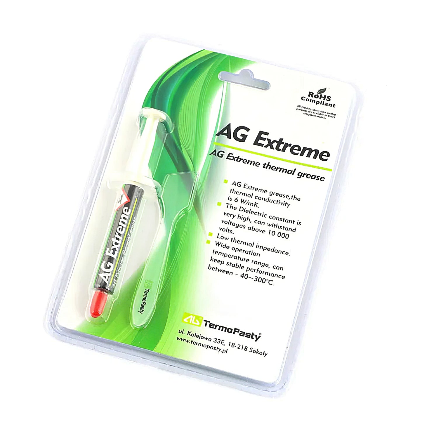 Πάστα Θερμοαγώγιμη AG Termopasty AG Extreme, Τύπος Σύριγγας, 3g ART.AGT-108