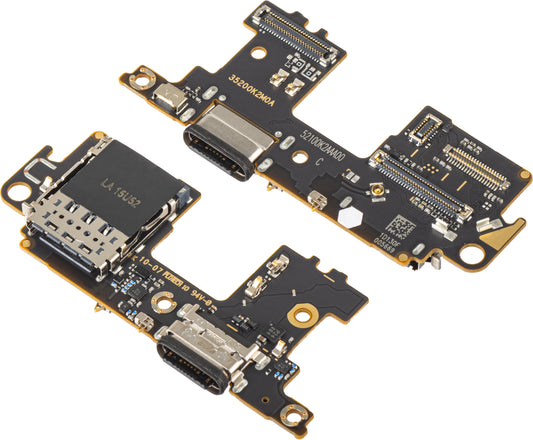 Πλακέτα με Συνδετήρα Φόρτισης - Μικρόφωνο - Μονάδα Ανάγνωσης SIM Xiaomi Mi 11 5G, Service Pack 56000F00K200