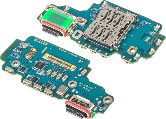 Πλακέτα με Συνδετήρα Φόρτισης - Μικρόφωνο - Μονάδα Ανάγνωσης SIM Samsung Galaxy S25 Ultra S938, Service Pack GH96-18321A