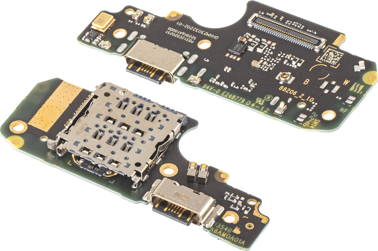 Πλακέτα με Συνδετήρα Φόρτισης - Μικρόφωνο - Μονάδα Ανάγνωσης SIM Xiaomi Redmi Note 12 Pro 4G, Service Pack 5600020K6A00