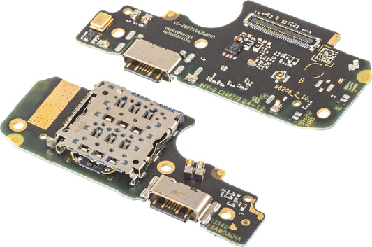 Πλακέτα με Συνδετήρα Φόρτισης - Μικρόφωνο - Μονάδα Ανάγνωσης SIM Xiaomi Redmi Note 12 Pro 4G, Service Pack 5600020K6A00