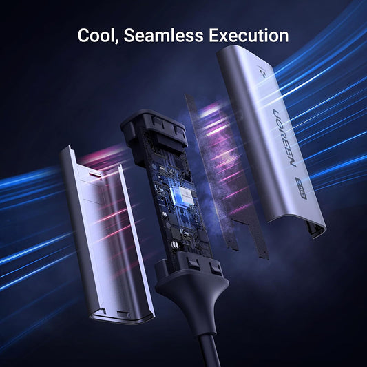 Κάρτα Δικτύου UGREEN CM648 (25052), RJ45, USB-C, Γκρι