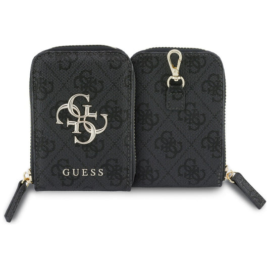 Πορτοφόλι και Λουράκι Τηλεφώνου Guess 4G Metal Logo, Μαύρο