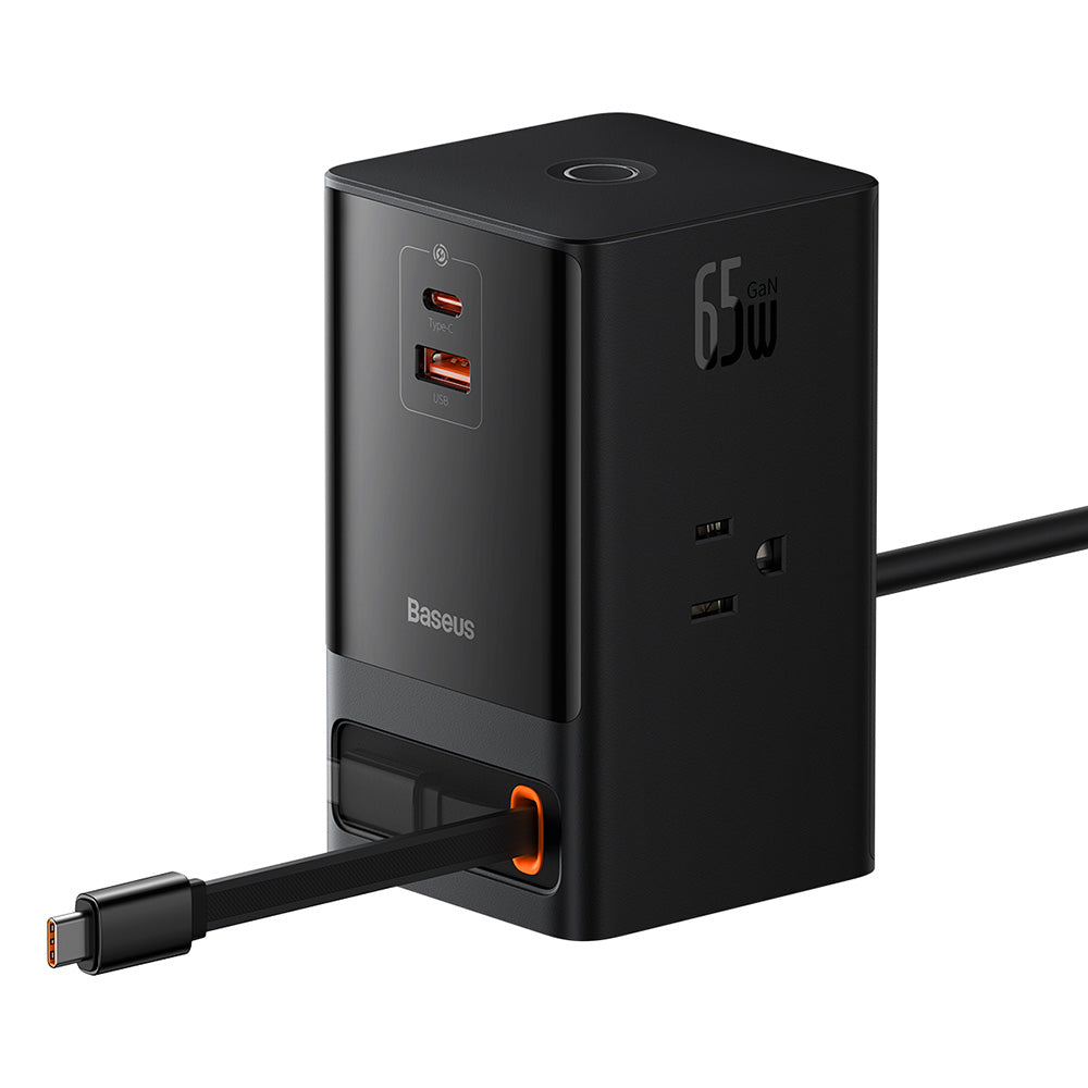Πολύπριζο Baseus PowerCombo US, 3 x Θύρες, Μαύρο PSLR000101
