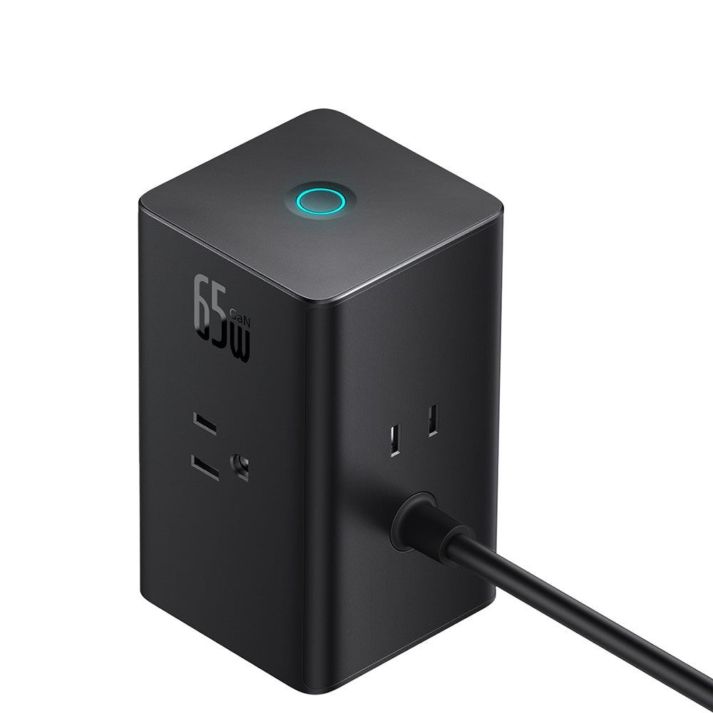 Πολύπριζο Baseus PowerCombo US, 3 x Θύρες, Μαύρο PSLR000101