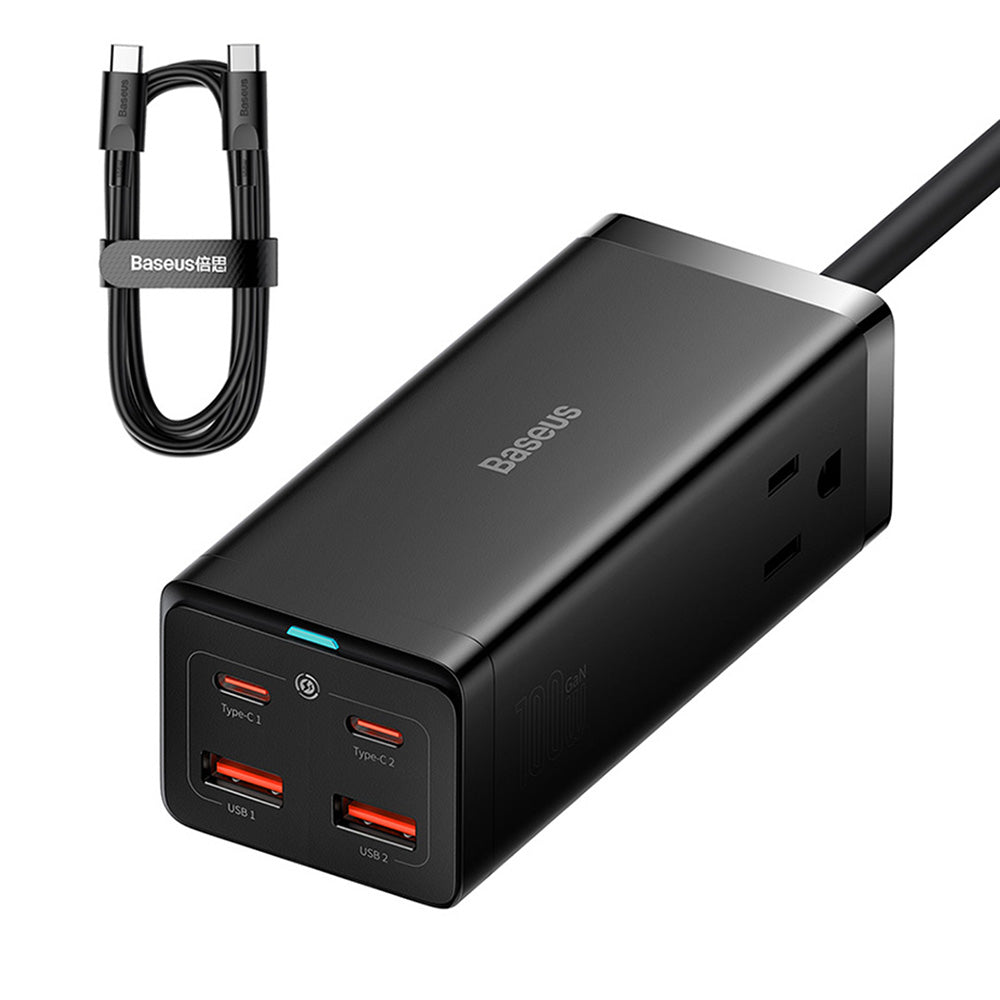 Πολύπριζο Baseus PowerCombo US, 1 x Πρίζα, Μαύρο PSZM000201