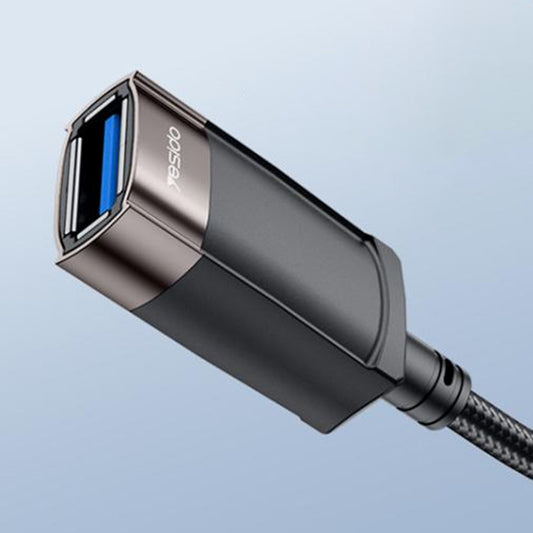 Παράταση USB Yesido GS26, 1.5m, Γκρι