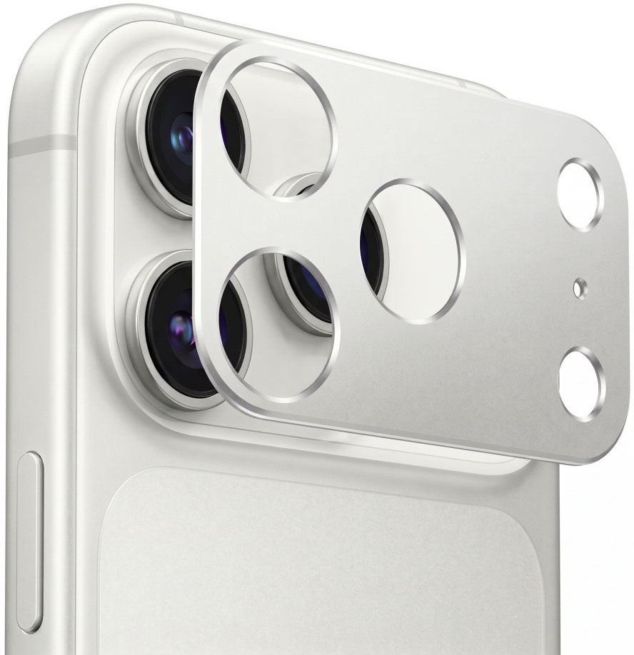 Προστατευτικό πλαίσιο πίσω κάμερας Tech-Protect Camalloy Fit+ για Apple iPhone 18 Pro Max, αλουμίνιο, ασημί.