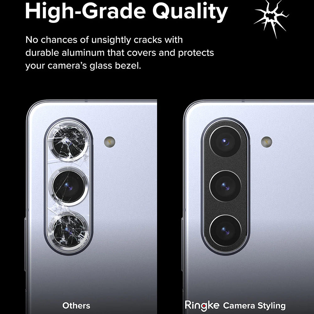 Πλαίσιο προστασίας Κάμερας Πίσω Ringke Styling για Samsung Galaxy Z Fold5 F946, Αλουμίνιο, Μαύρο
