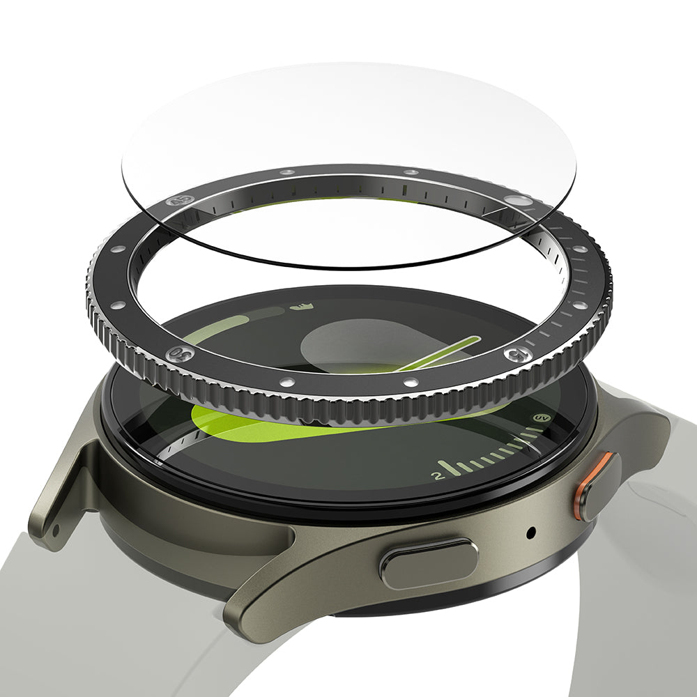 Πλαίσιο Προστασίας Ringke Premium Styling για Samsung Galaxy Watch7 44mm, Μοντέλο 2, Μαύρο