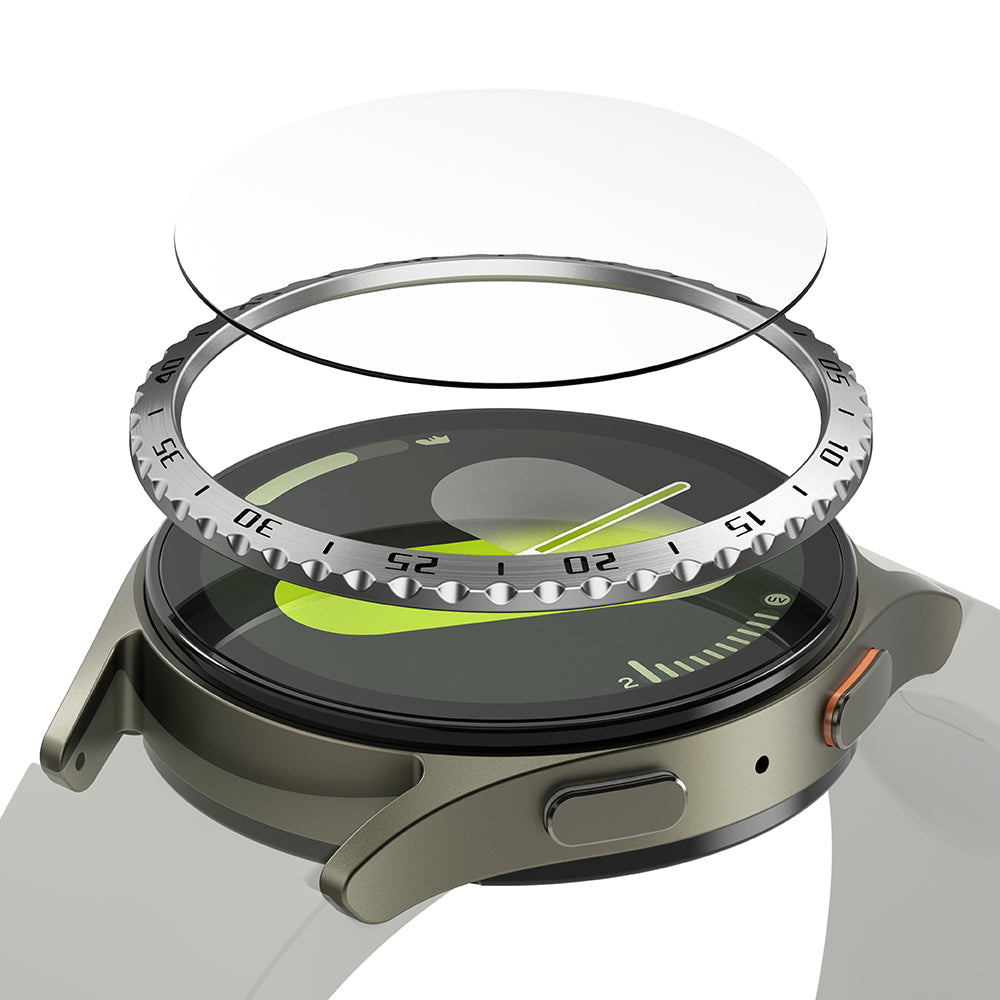 Ringke Styling Protection Frame for Samsung Galaxy Watch7 44mm, Model 5, Silver