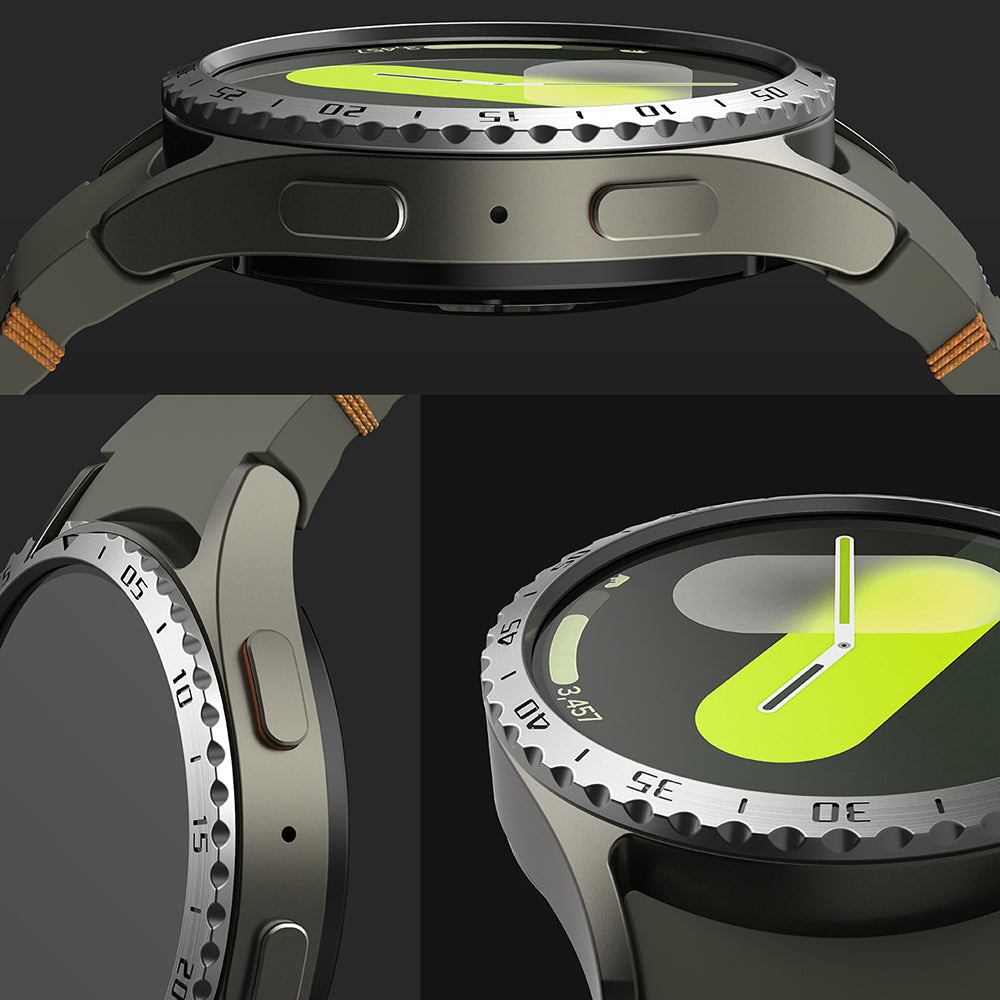 Ringke Styling Protection Frame for Samsung Galaxy Watch7 44mm, Model 5, Silver