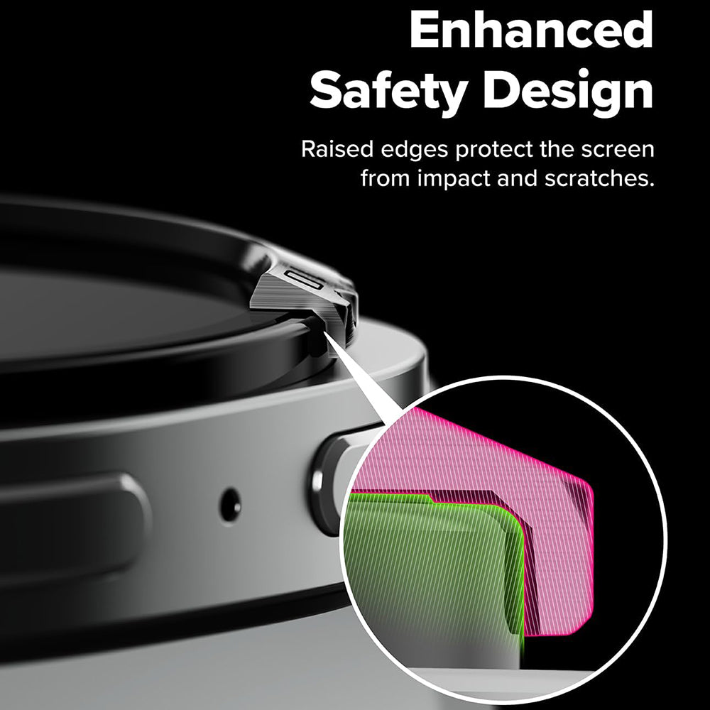 Πλαίσιο Προστασίας Ringke Inner Styling για Samsung Galaxy Watch8 Classic, Μαύρο