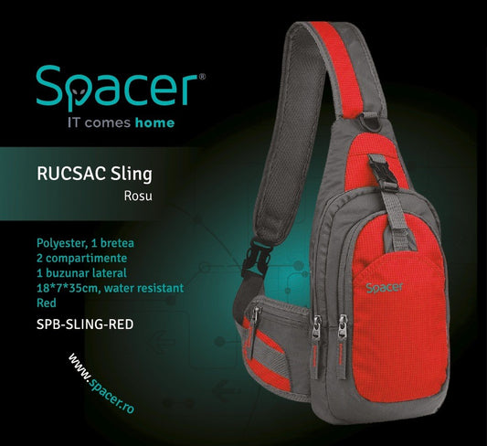 Τσάντα πλάτης Spacer Sling για tablet έως 8 ίντσες, Κόκκινο