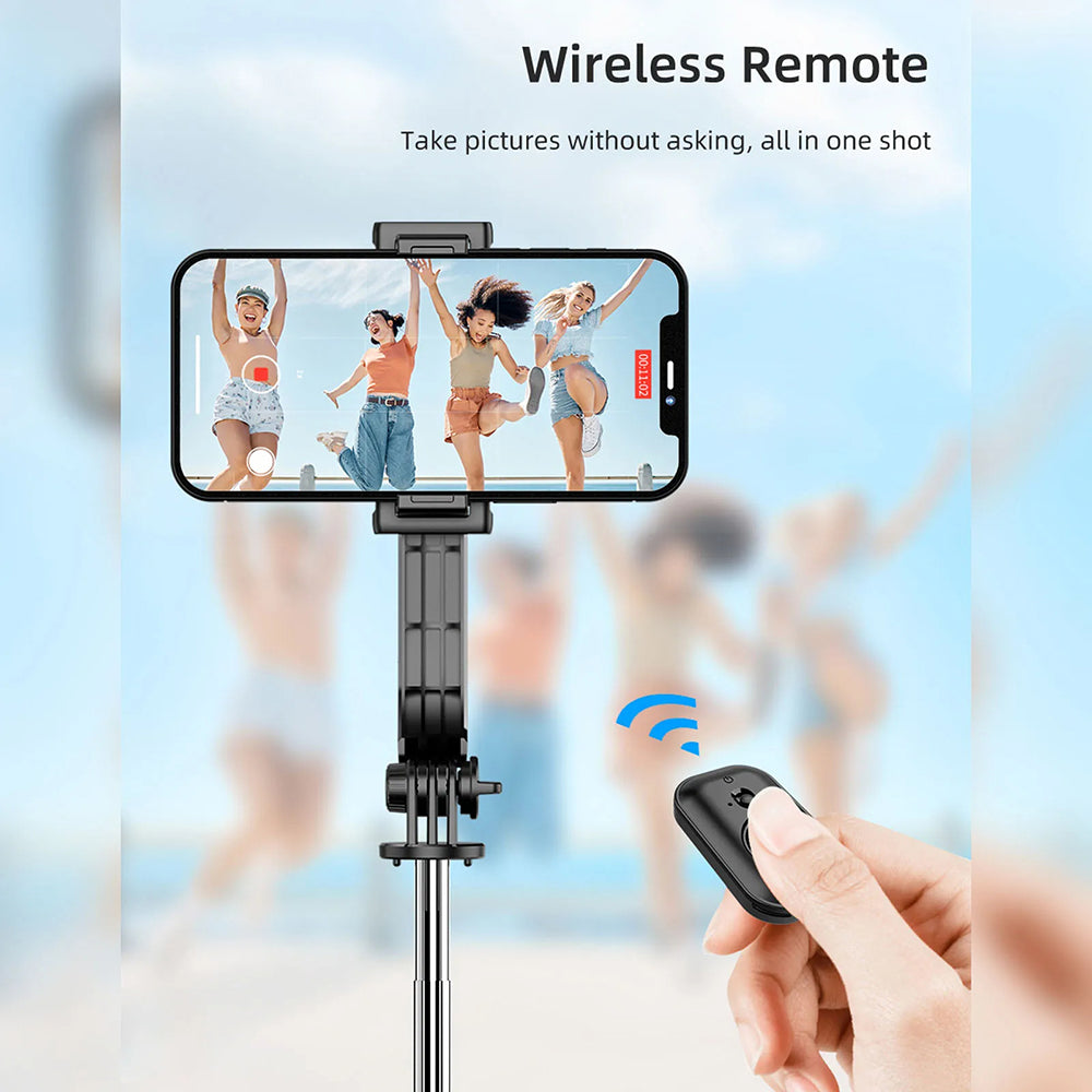 Selfie Stick Bluetooth Techsuit C01, Universal, Μαύρο