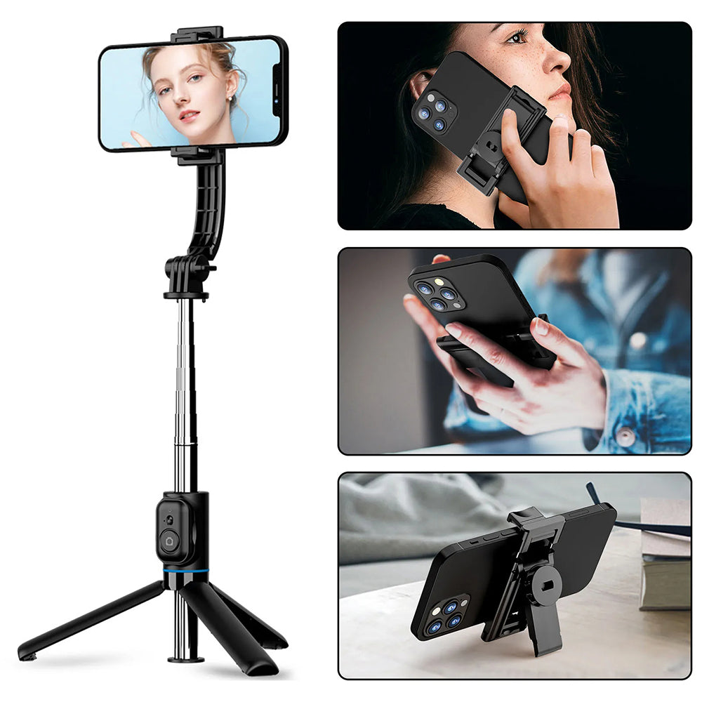 Selfie Stick Bluetooth Techsuit C01, Universal, Μαύρο
