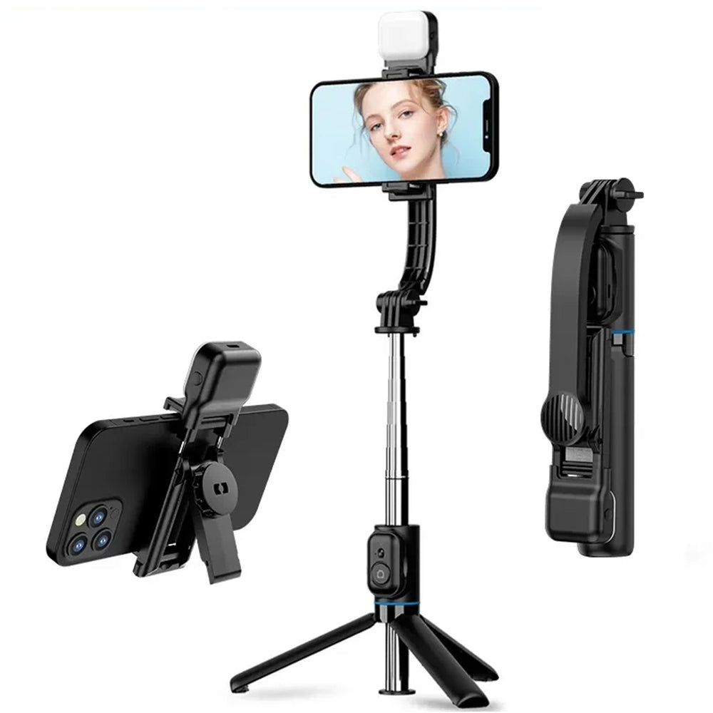 Selfie Stick Bluetooth Techsuit C01s, Παγκόσμιος, Μαύρο