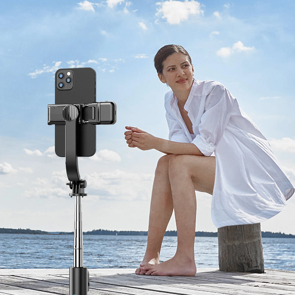 Selfie Stick Bluetooth Techsuit C01s, Παγκόσμιος, Μαύρο