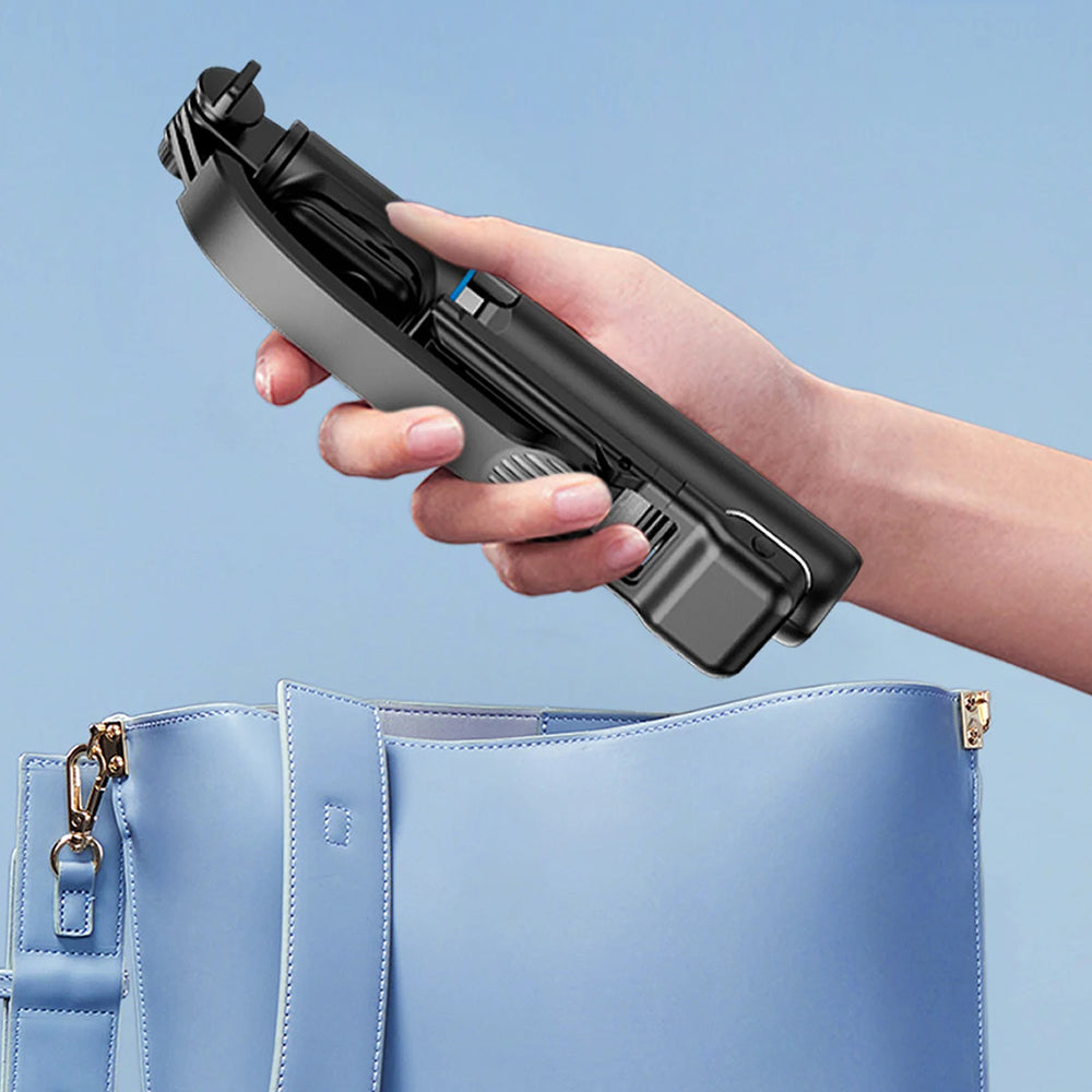 Selfie Stick Bluetooth Techsuit C01s, Παγκόσμιος, Μαύρο
