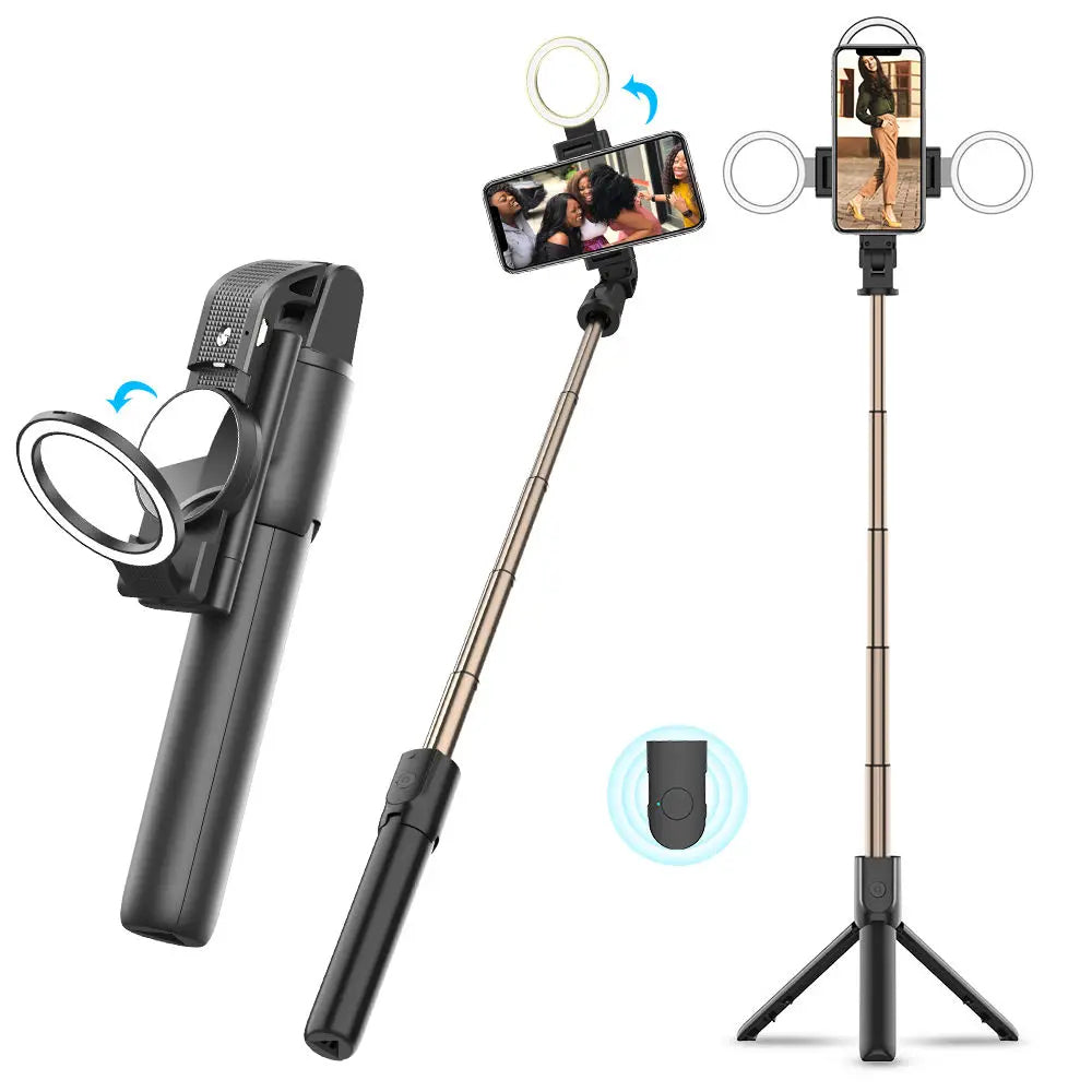 Selfie Stick Bluetooth Techsuit K13, Παγκόσμιος, Μαύρο