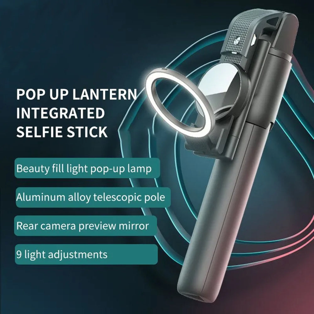 Selfie Stick Bluetooth Techsuit K13, Παγκόσμιος, Μαύρο