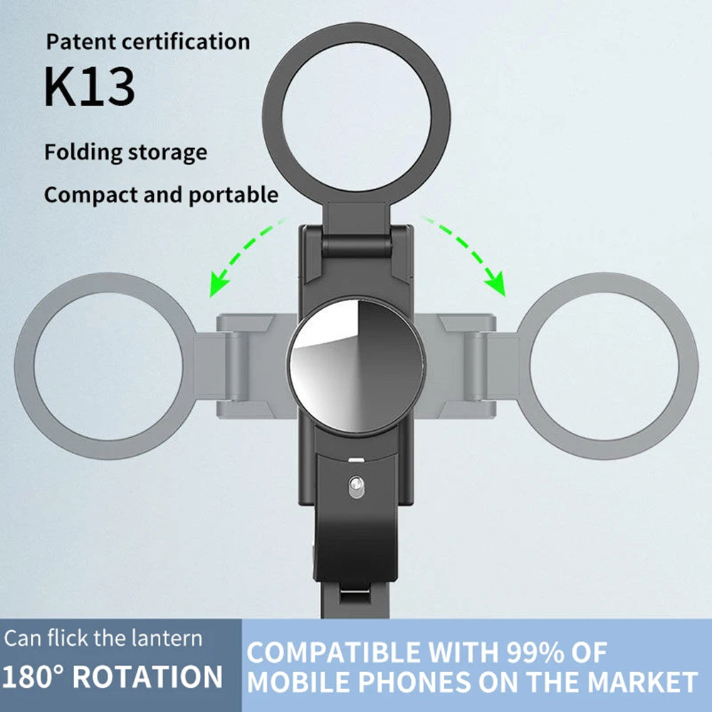 Selfie Stick Bluetooth Techsuit K13, Παγκόσμιος, Μαύρο