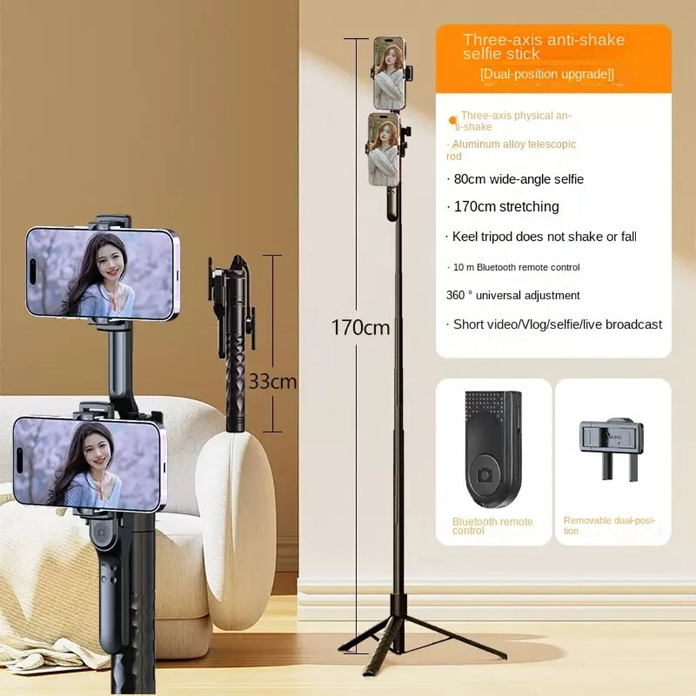 Selfie Stick Bluetooth Techsuit K28, Παγκόσμιος, Μαύρο