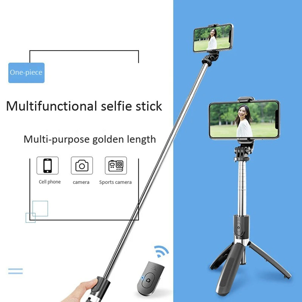 Selfie Stick Bluetooth Techsuit L02, Παγκόσμιος, Μαύρο