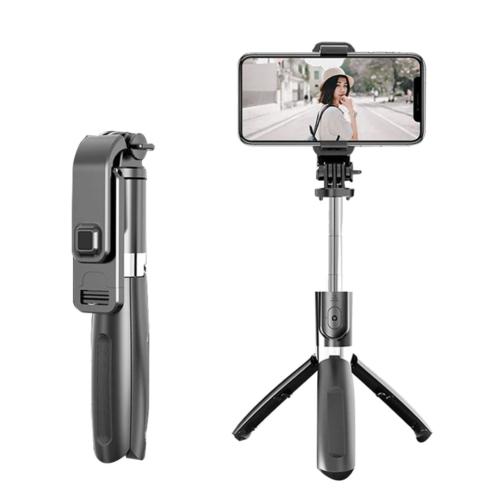Selfie Stick Bluetooth Techsuit L02, Παγκόσμιος, Μαύρο