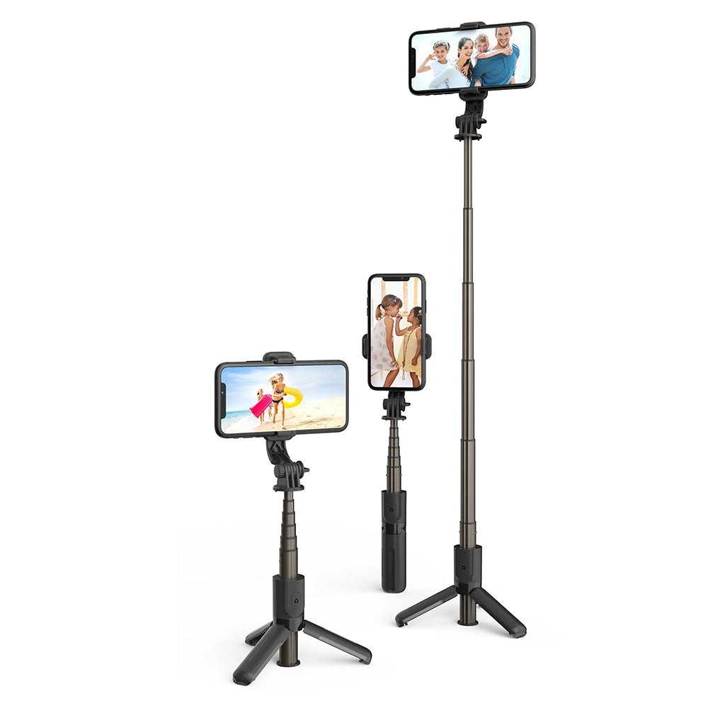 Selfie Stick Bluetooth Techsuit L10, Universal, Μαύρο