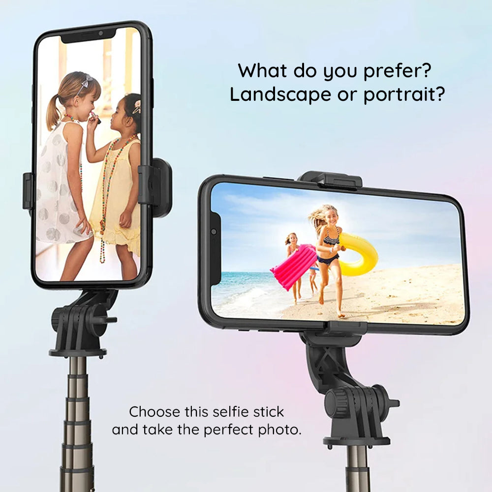Selfie Stick Bluetooth Techsuit L10, Universal, Μαύρο