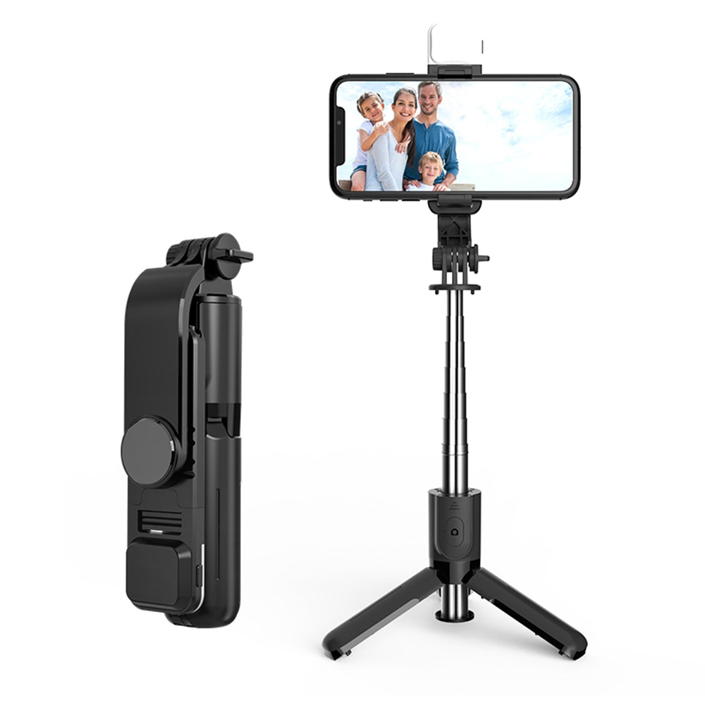 Selfie Stick Bluetooth Techsuit L11s, Παγκόσμιος, Μαύρο