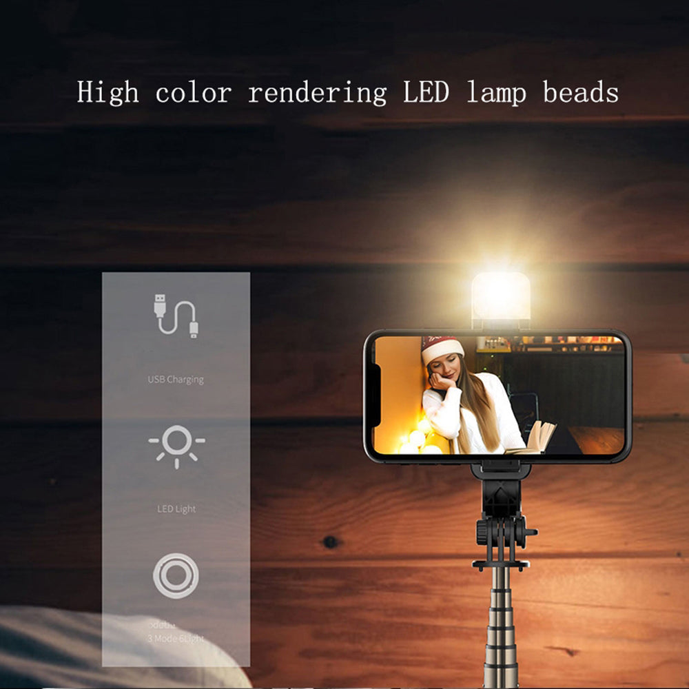 Selfie Stick Bluetooth Techsuit L11s, Παγκόσμιος, Μαύρο
