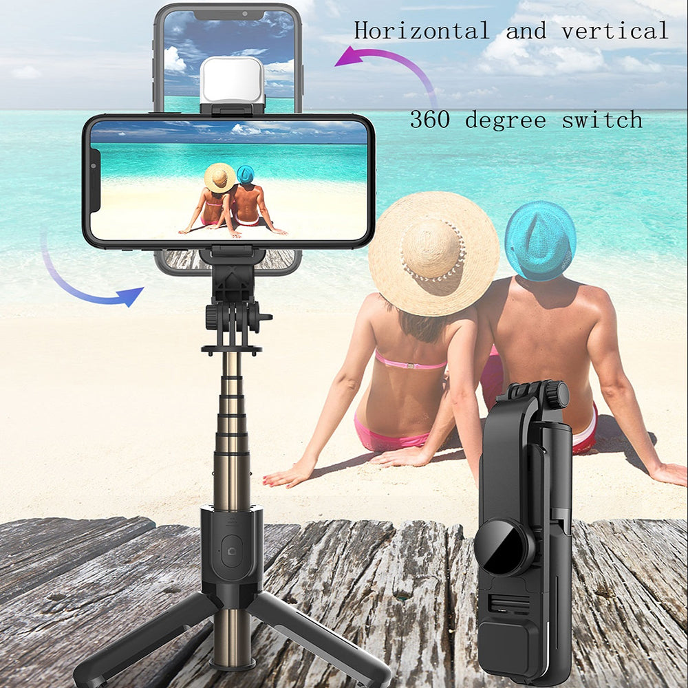 Selfie Stick Bluetooth Techsuit L11s, Παγκόσμιος, Μαύρο